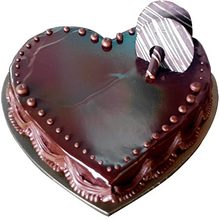 Heart Shape Chocolate Truffle Cake