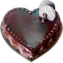 Heart Shape Chocolate Truffle Cake